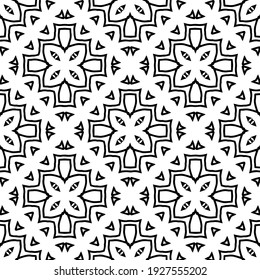 Seamless vector pattern in geometric ornamental style.