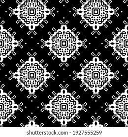 Seamless vector pattern in geometric ornamental style.
