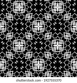 Seamless vector pattern in geometric ornamental style.