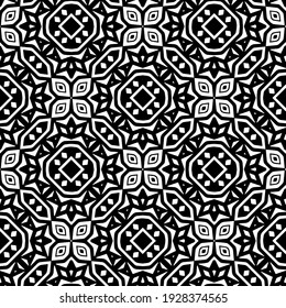 Seamless vector pattern in geometric ornamental style.