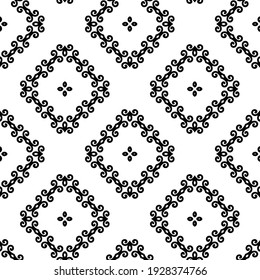 Seamless vector pattern in geometric ornamental style.