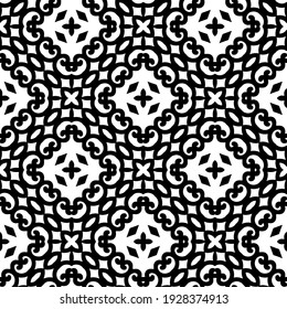 Seamless vector pattern in geometric ornamental style.