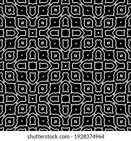 Seamless vector pattern in geometric ornamental style.