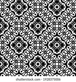 Seamless vector pattern in geometric ornamental style.