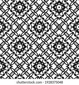 Seamless vector pattern in geometric ornamental style.