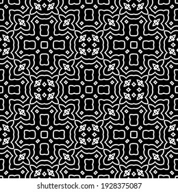 Seamless vector pattern in geometric ornamental style.
