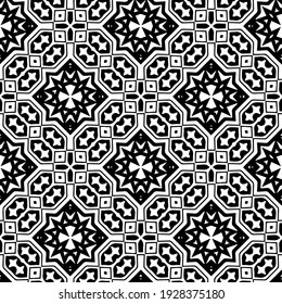 Seamless vector pattern in geometric ornamental style.