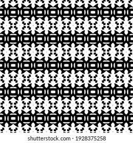 Seamless vector pattern in geometric ornamental style.
