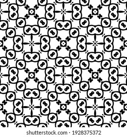 Seamless vector pattern in geometric ornamental style.