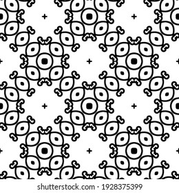 Seamless vector pattern in geometric ornamental style.
