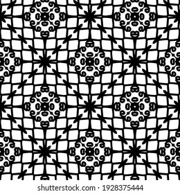 Seamless vector pattern in geometric ornamental style.