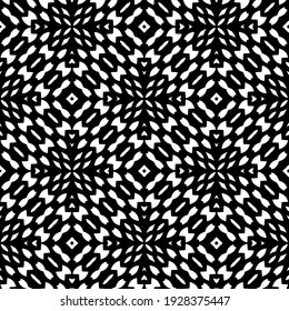 Patrón vectorial sin foco en estilo ornamental geométrico.