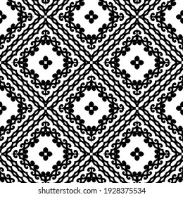 Seamless vector pattern in geometric ornamental style.