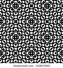 Seamless vector pattern in geometric ornamental style.