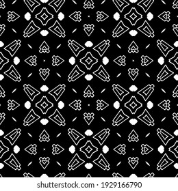 Seamless vector pattern in geometric ornamental style.