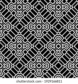 Seamless vector pattern in geometric ornamental style.