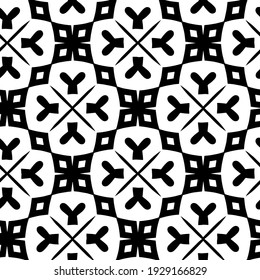 Seamless vector pattern in geometric ornamental style.