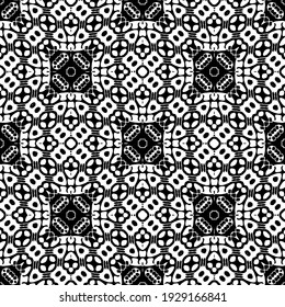 Seamless vector pattern in geometric ornamental style.