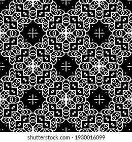 Seamless vector pattern in geometric ornamental style.