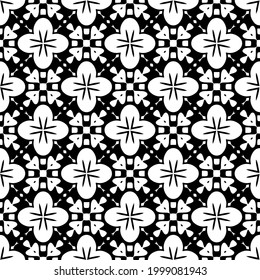 Seamless vector pattern in geometric ornamental style. 
