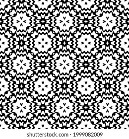 Seamless vector pattern in geometric ornamental style.