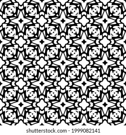 Seamless vector pattern in geometric ornamental style. 