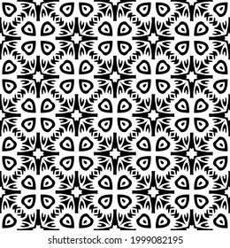 Seamless vector pattern in geometric ornamental style.