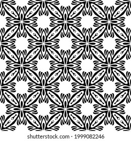 Seamless vector pattern in geometric ornamental style. 