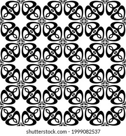 Seamless vector pattern in geometric ornamental style.