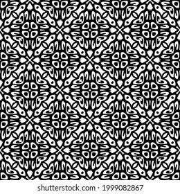 Seamless vector pattern in geometric ornamental style. 