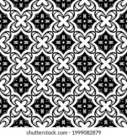 Seamless vector pattern in geometric ornamental style. 