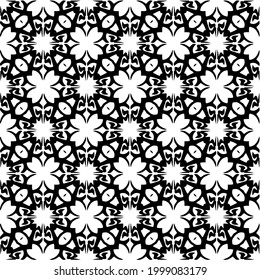 Patrón vectorial sin foco en estilo ornamental geométrico. 
