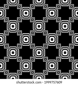 Seamless vector pattern in geometric ornamental style. 