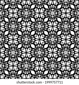 Seamless vector pattern in geometric ornamental style. 