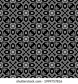 Seamless vector pattern in geometric ornamental style. 