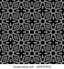 Seamless vector pattern in geometric ornamental style. 