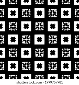 Seamless vector pattern in geometric ornamental style. 