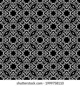 Seamless vector pattern in geometric ornamental style. 
