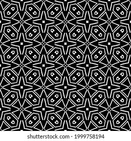 Seamless vector pattern in geometric ornamental style. 