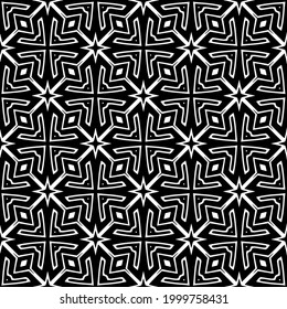 Seamless vector pattern in geometric ornamental style. 