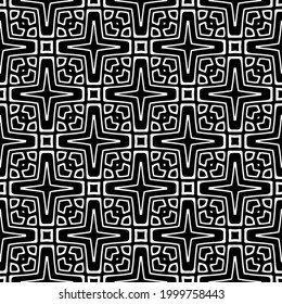 Seamless vector pattern in geometric ornamental style. 