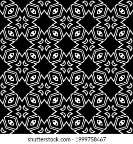 Seamless vector pattern in geometric ornamental style. 