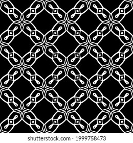 Seamless vector pattern in geometric ornamental style. 