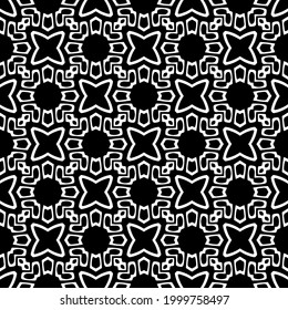 Seamless vector pattern in geometric ornamental style. 