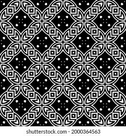 Seamless vector pattern in geometric ornamental style. 