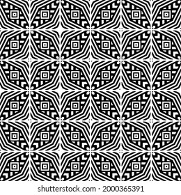Seamless vector pattern in geometric ornamental style. 