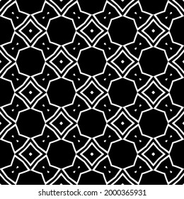 Seamless vector pattern in geometric ornamental style. 