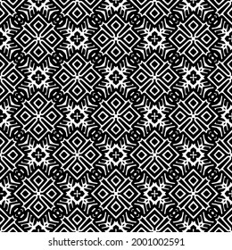 Seamless vector pattern in geometric ornamental style. 