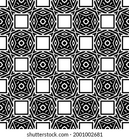 Seamless vector pattern in geometric ornamental style. 