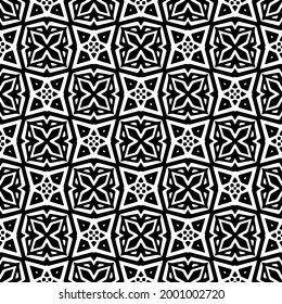 Seamless vector pattern in geometric ornamental style. 